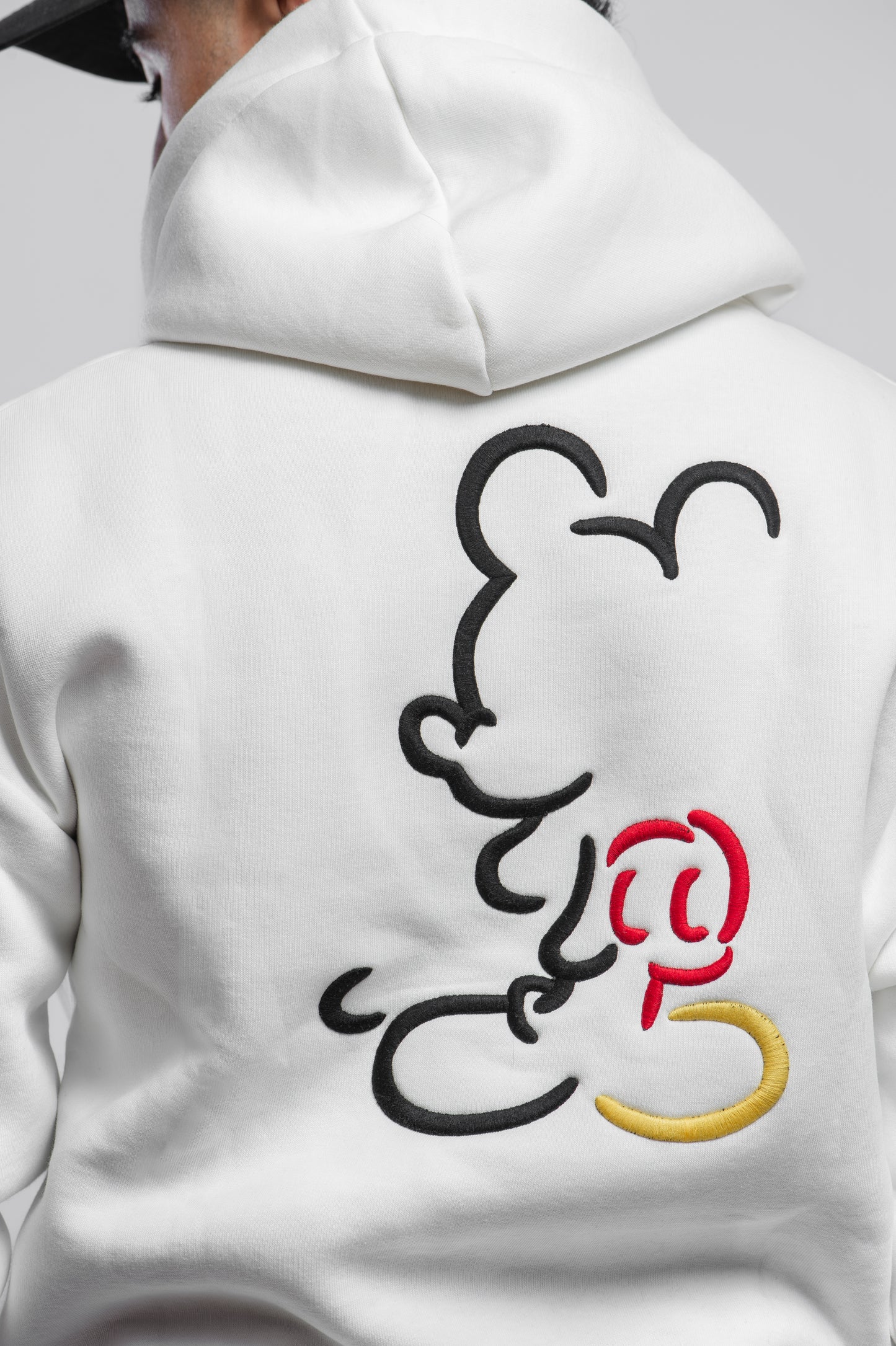 Street Mickey Hoodie - White