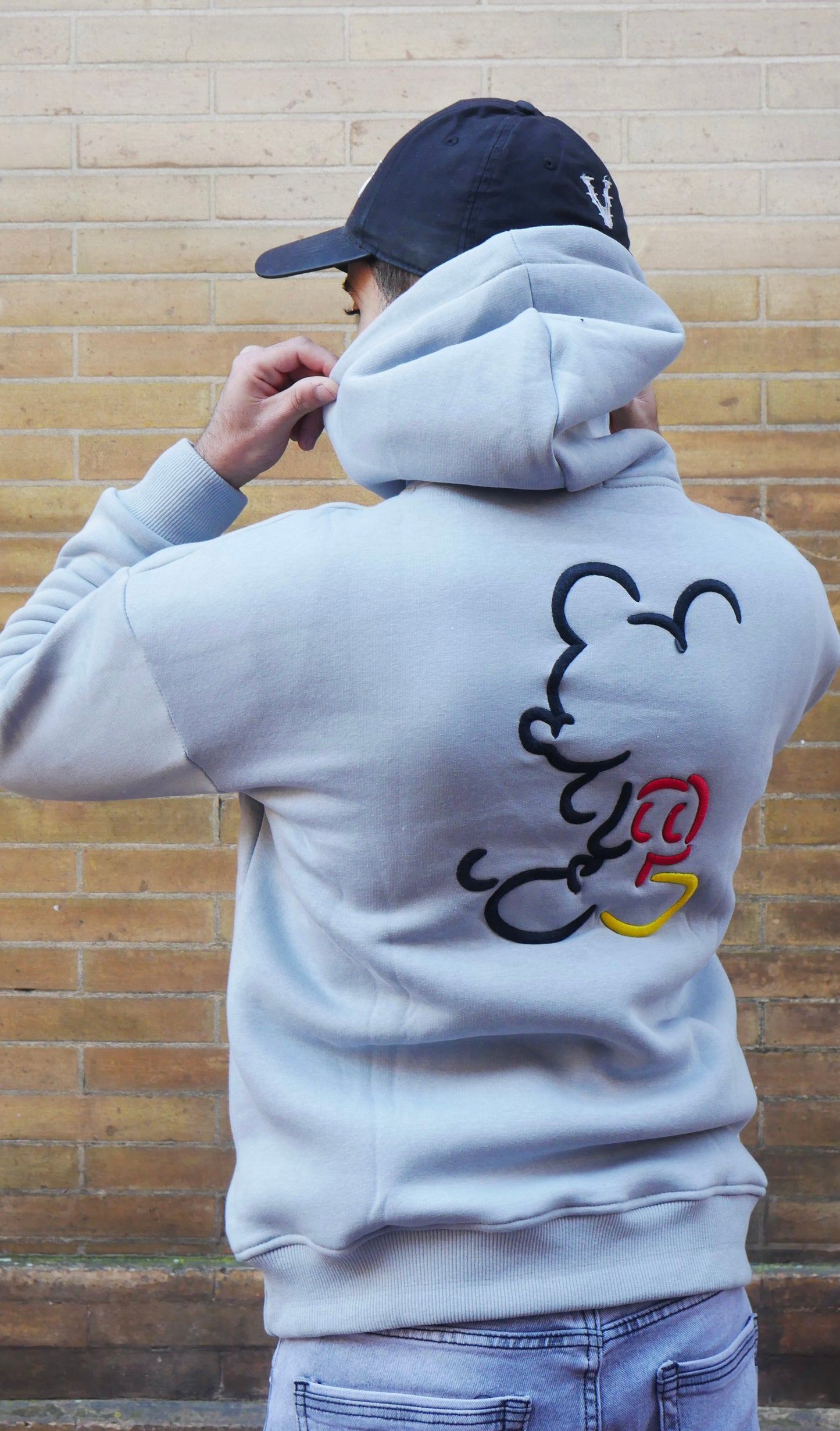 Street Mickey hooded hoodie - Gray