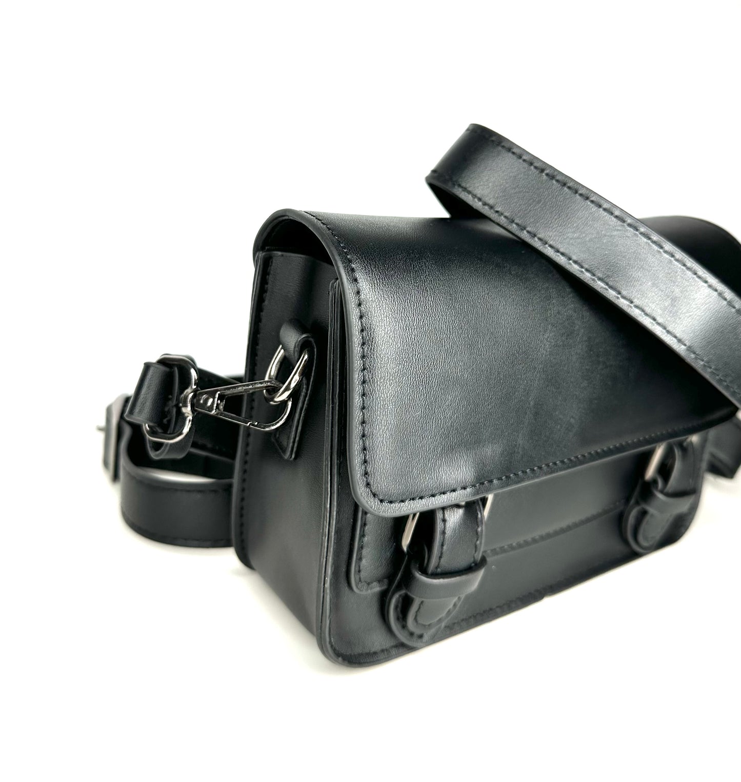 Messenger leather bag - Black