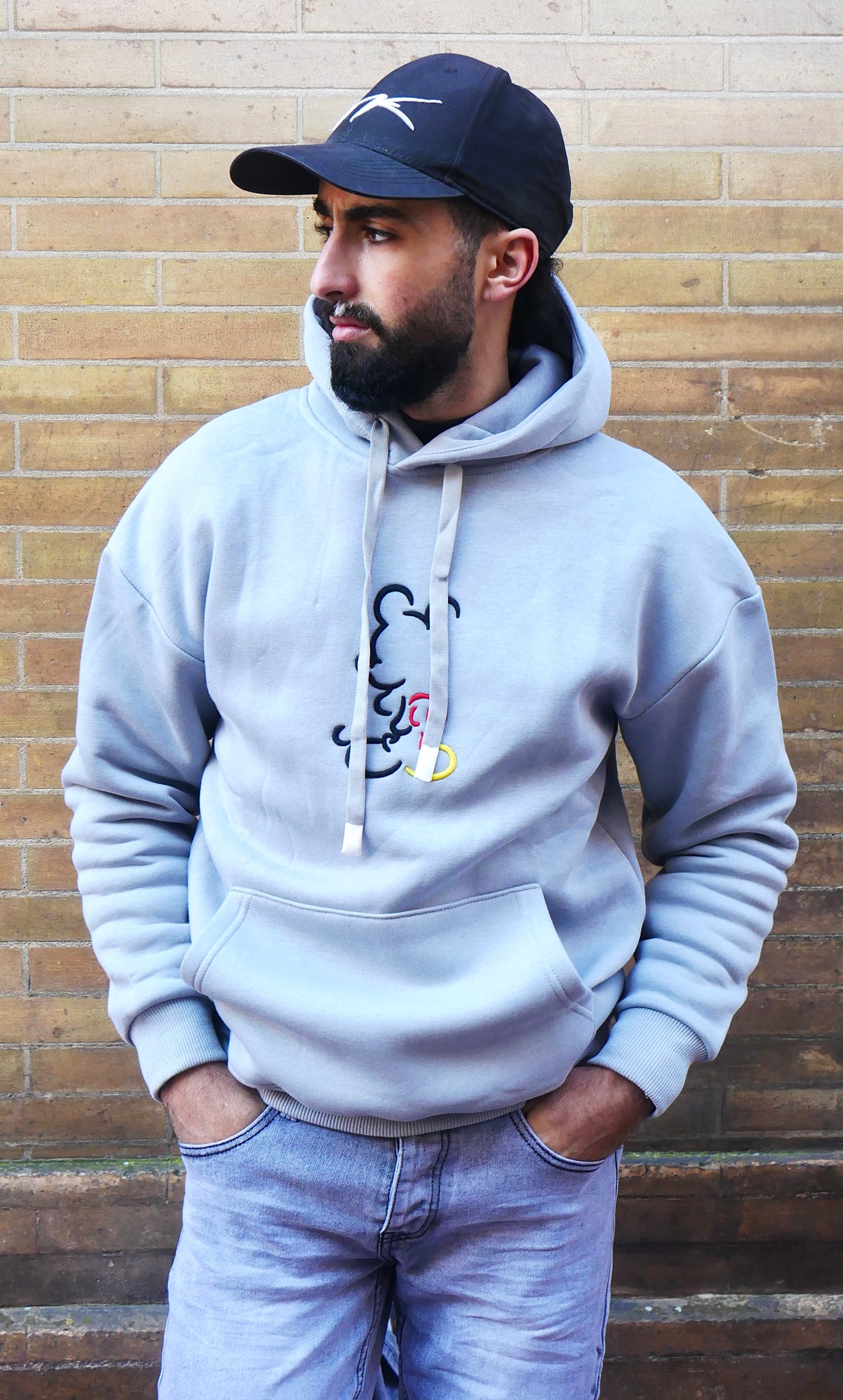 Street Mickey hooded hoodie - Gray