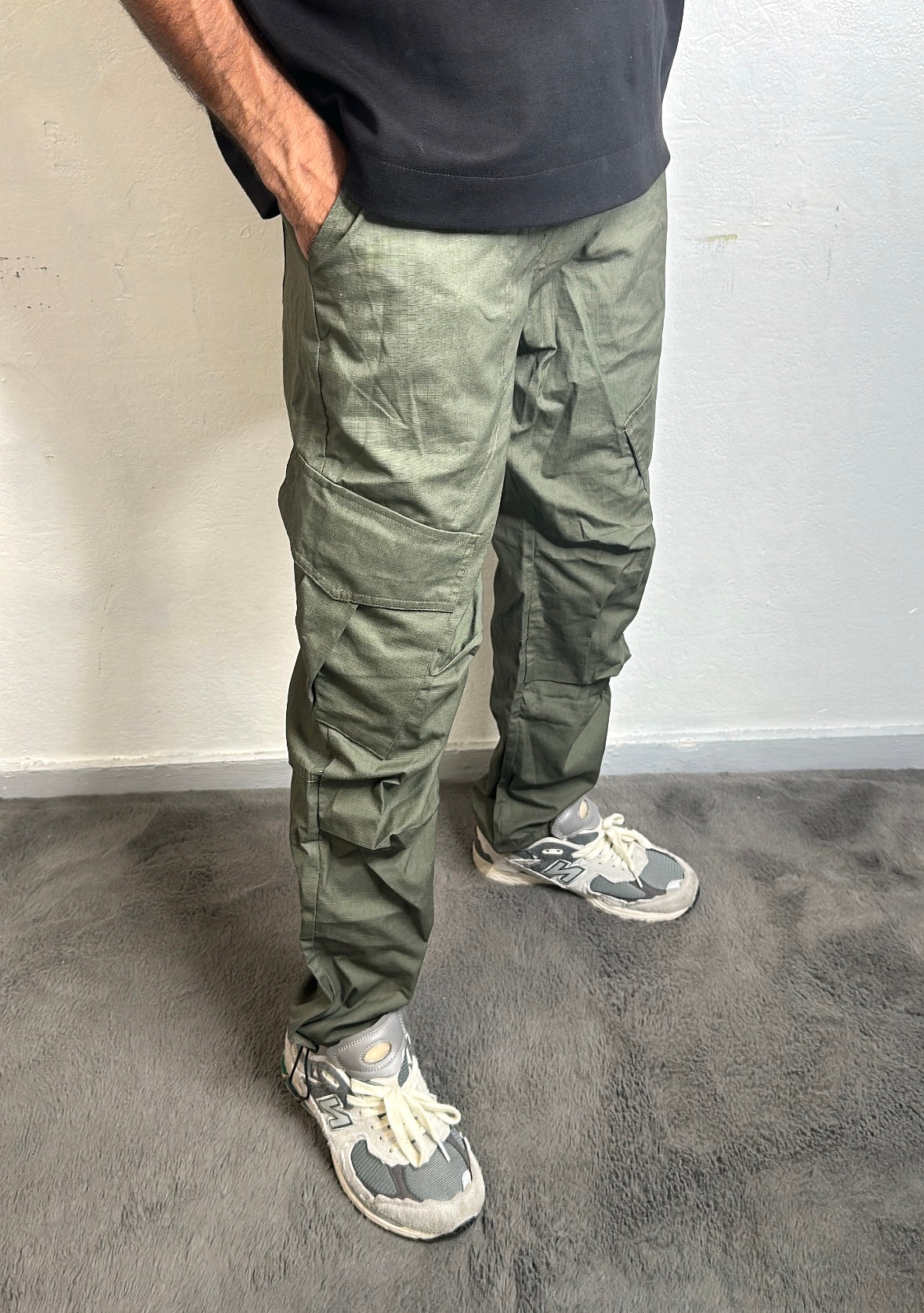 Pantalon Ample cargo - Kaki