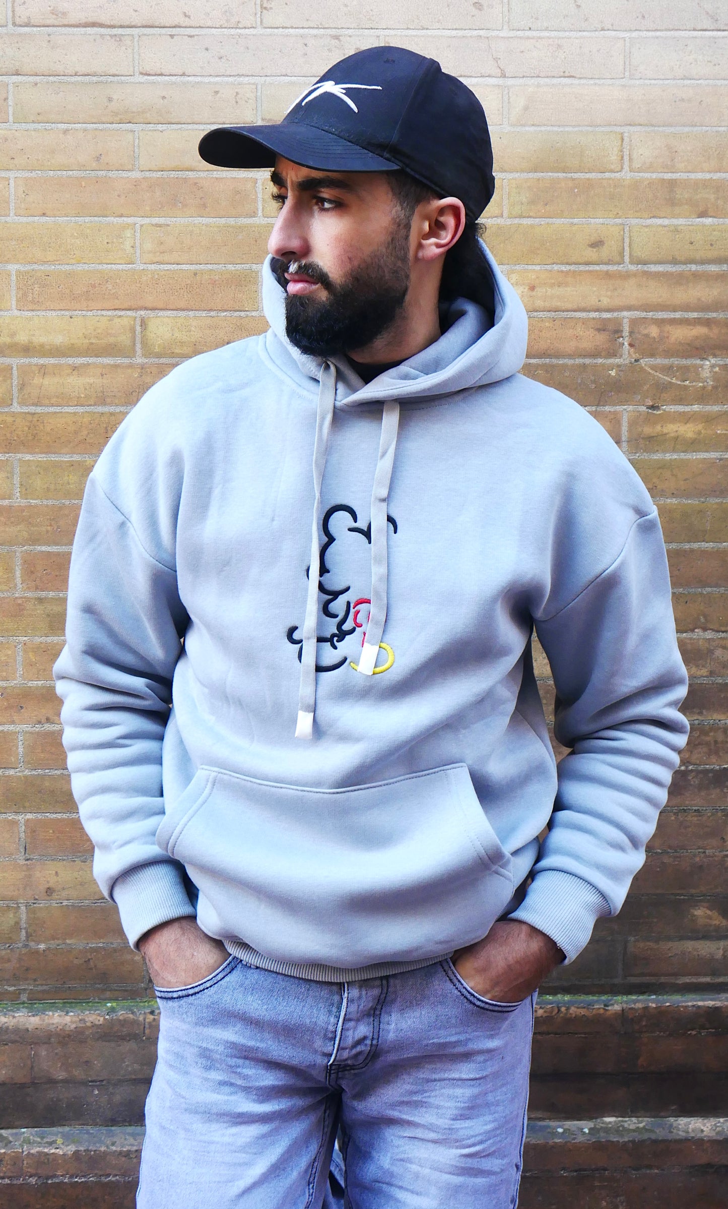 Sudadera con capucha Street Mickey - Gris