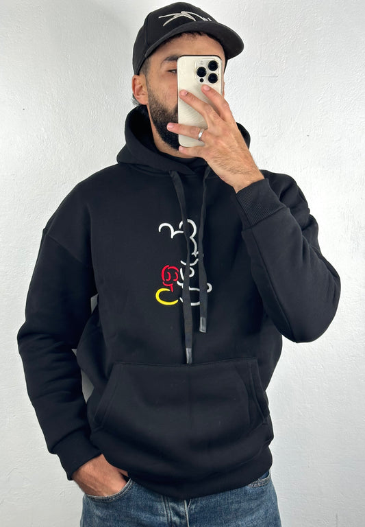 Sudadera con capucha Street Mickey - Negro